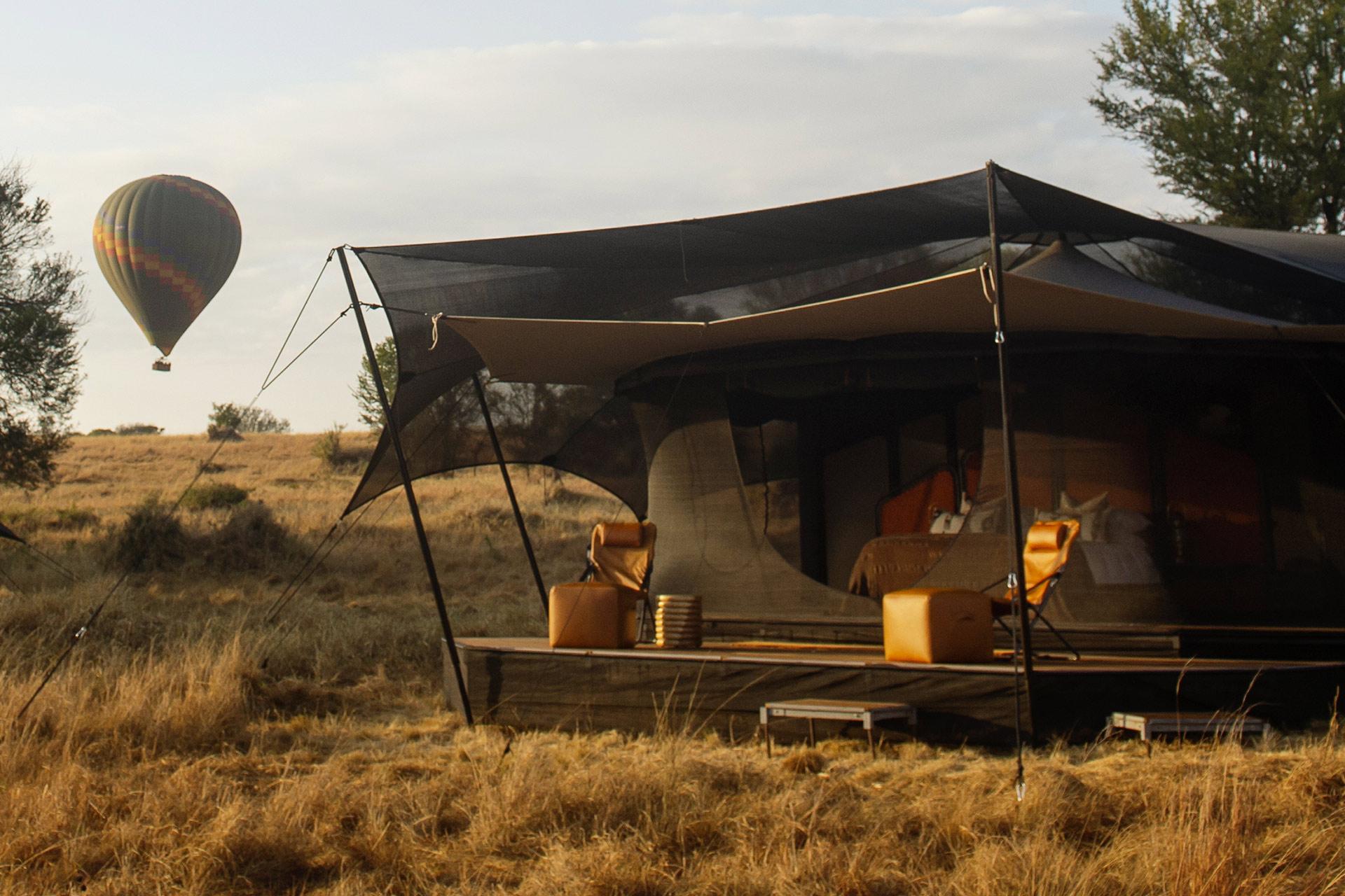 The luxury tents of the Siringit Migration Camp The Siringit Migration Camp has 8 luxury spacious canvas tents designed to bring you closer to the natural surroundings